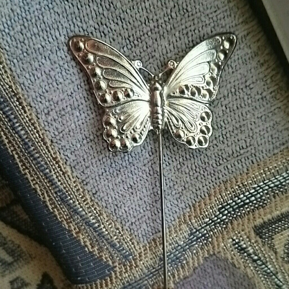 Gold-Colored Butterfly Pin